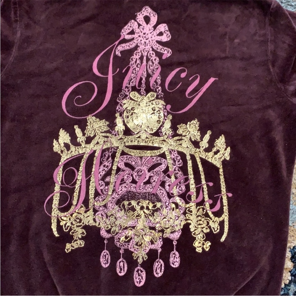🌸Juicy Couture Vintage Velour Tracksuit Jacket Sweatshirt Y2K Medium